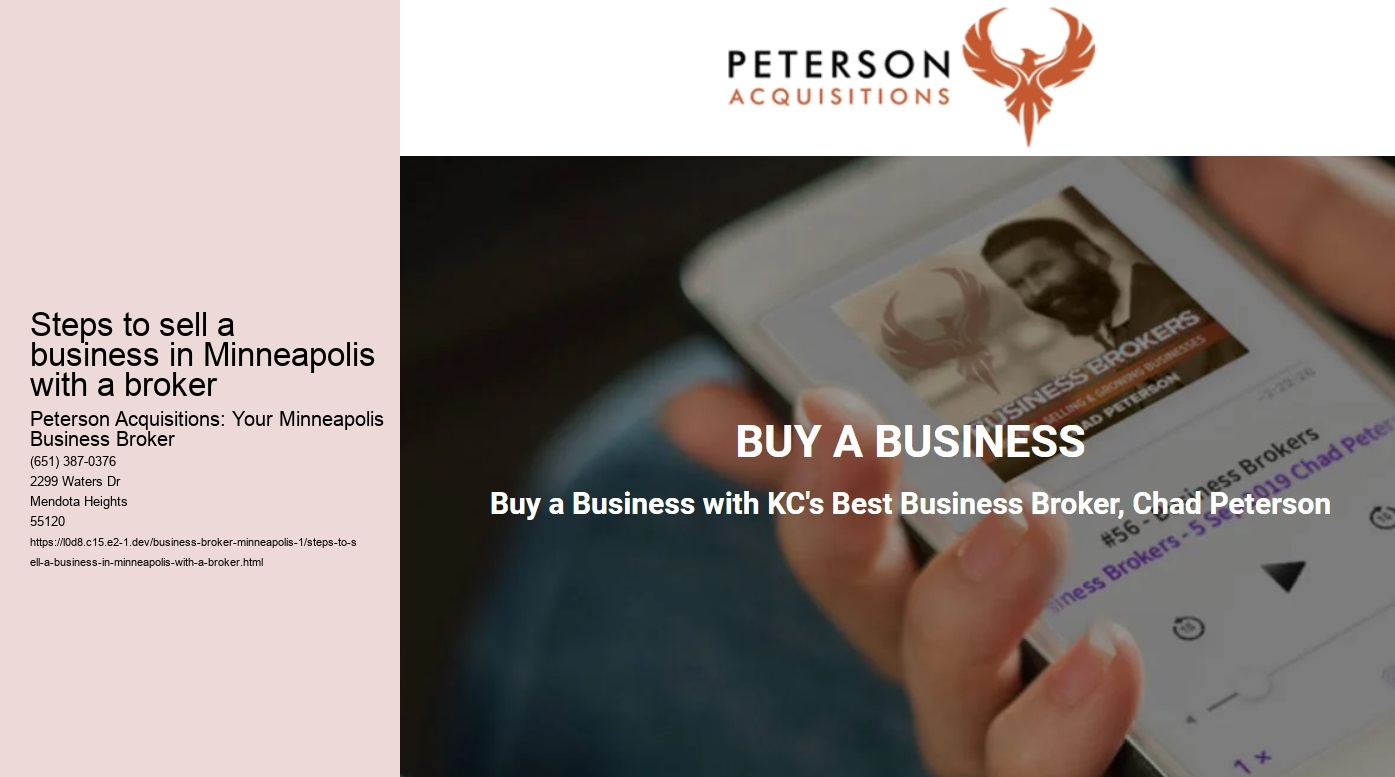 Steps to sell a business in Minneapolis with a broker